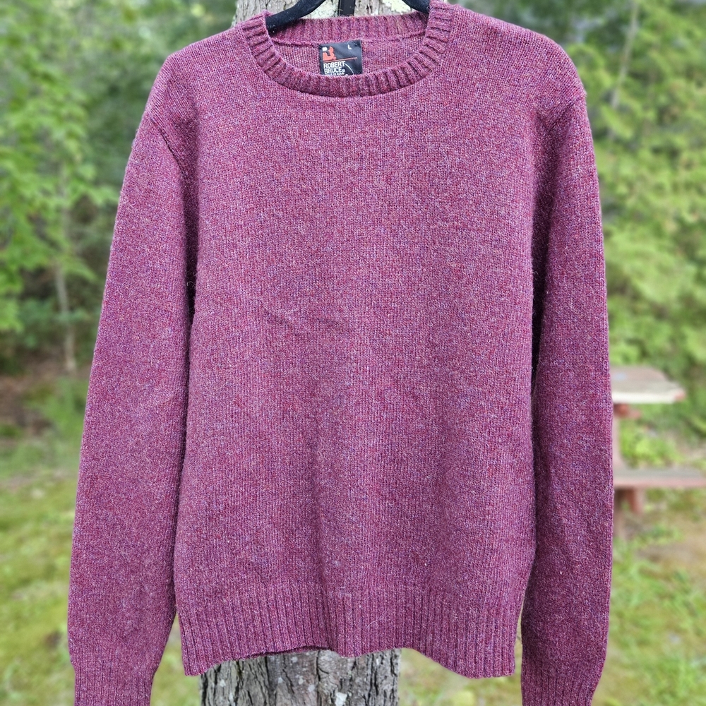 Vintage Wool Sweater By Robert Bruce, From 1980's, Made In USA